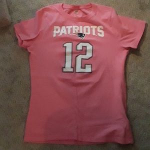 NFL pink Patriots Brady shirt